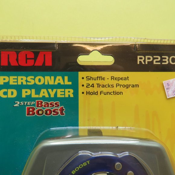 VTG RCA Portable CD Player 2 Step Bass Boost Walkman Discman RP2300 NEW Sealed. - Picture 2 of 7